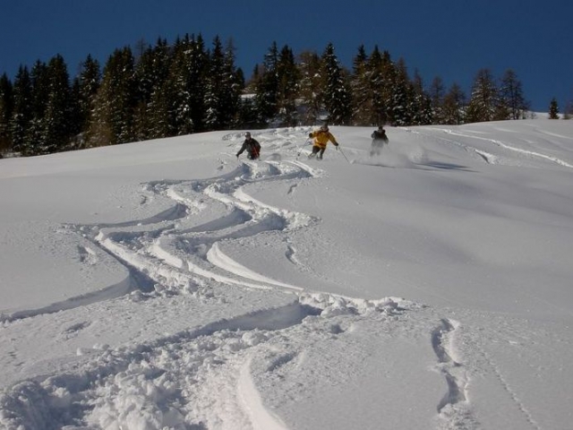  滑雪道外粉雪滑雪 